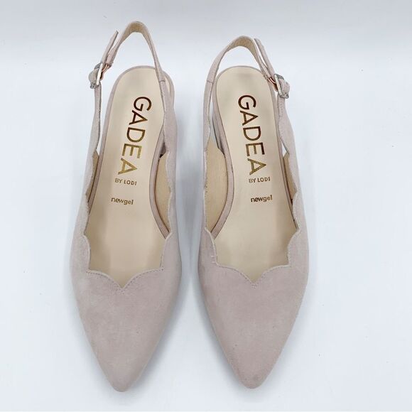 Gadea by Lodi Boston Nude Slingback Pump Suede Leather 39/9 - Picture 10 of 11